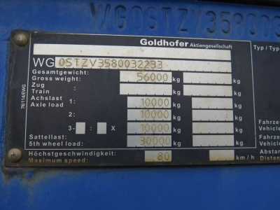 GOLDHOFER Satteltieflader STZ/VL-3 Tele